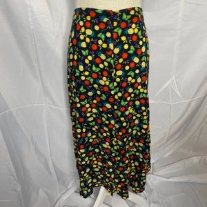Sag Harbor Fruit Button Down Skirt
